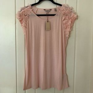 NWT Ted Baker Viscose Top in Pale Pink